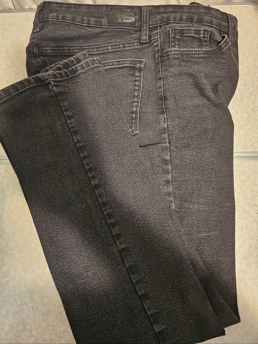 Vintage bootcut crown & ivy Ladys  Black Denim Jeans Sz. 12